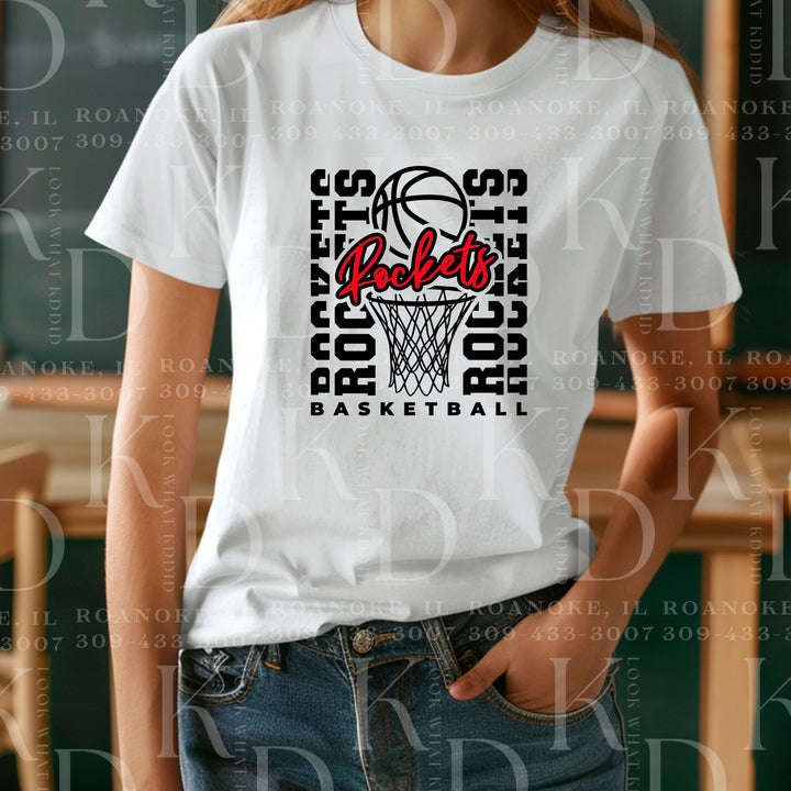 #38 - rockets basketball w/ hoop (sideways rockets design)