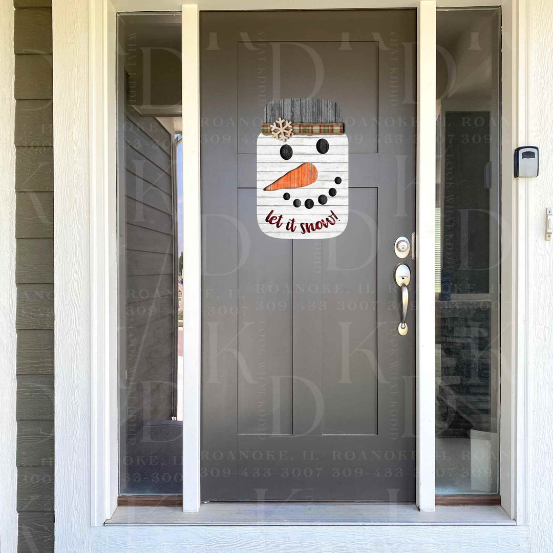 Snowman Jar Door Hanger