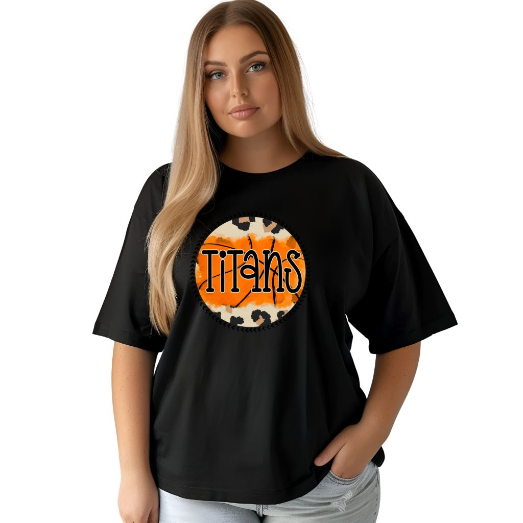 Titans #35 - titans orange basketball design