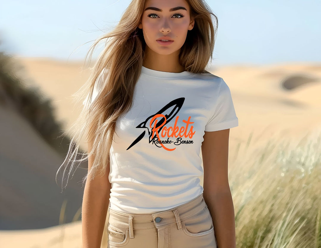 Rockets 111 - plain rocket logo with orange rockets font