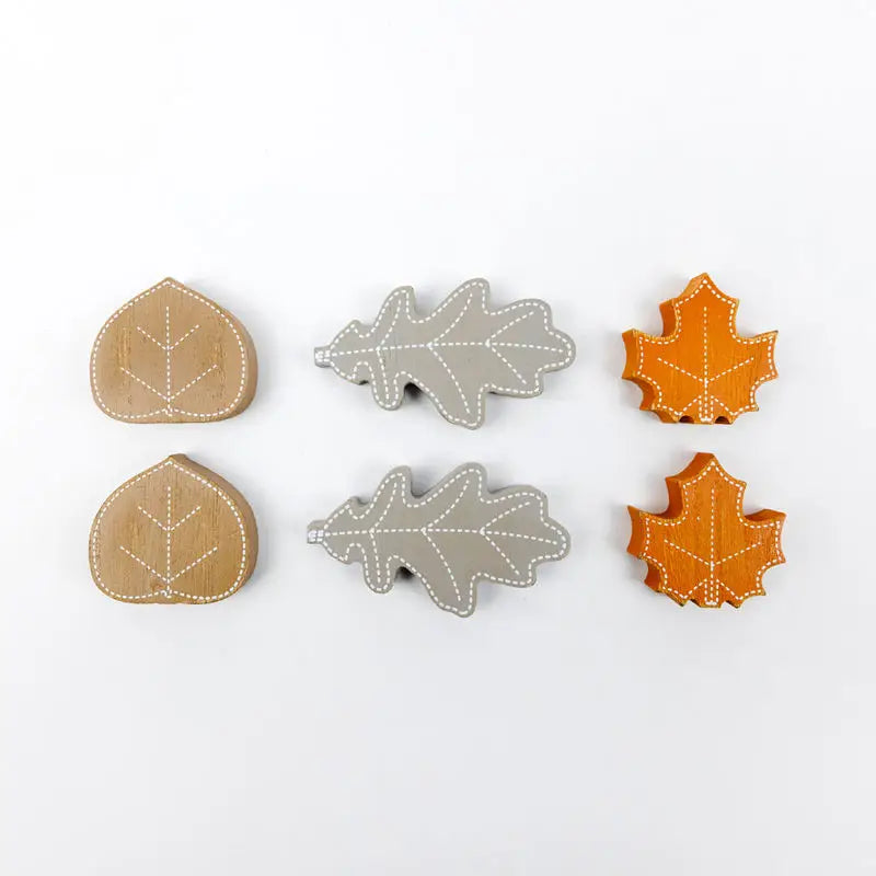 3x2 Wood Shape s/6 (Leaves) Letterboard Halloween