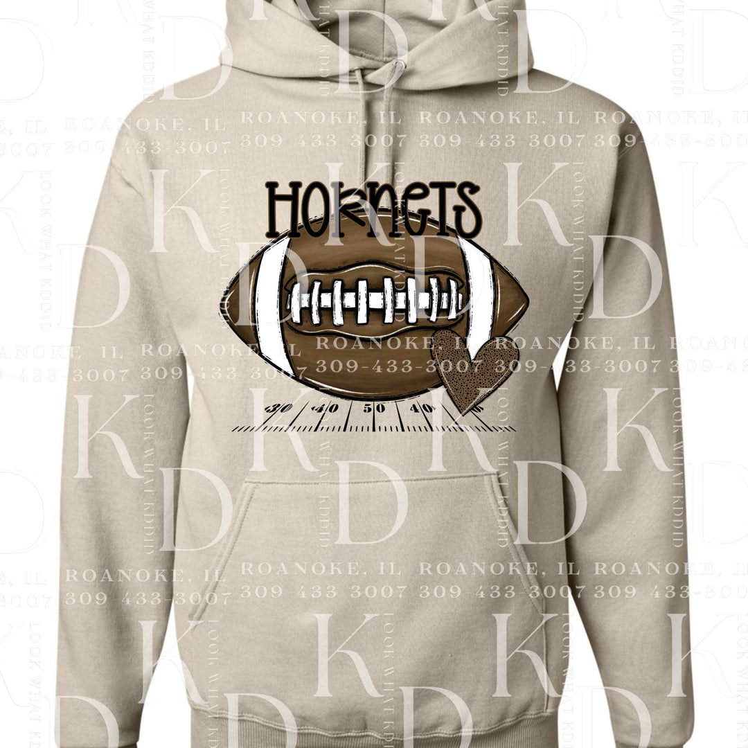 Hornets #9 - football w/ heart