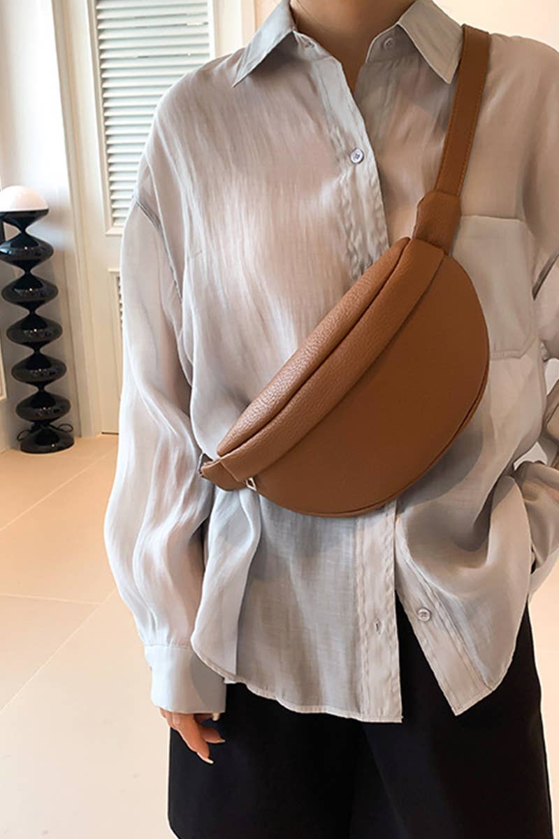 Vegan Leather Crossbody Sling Fanny Bum Bag