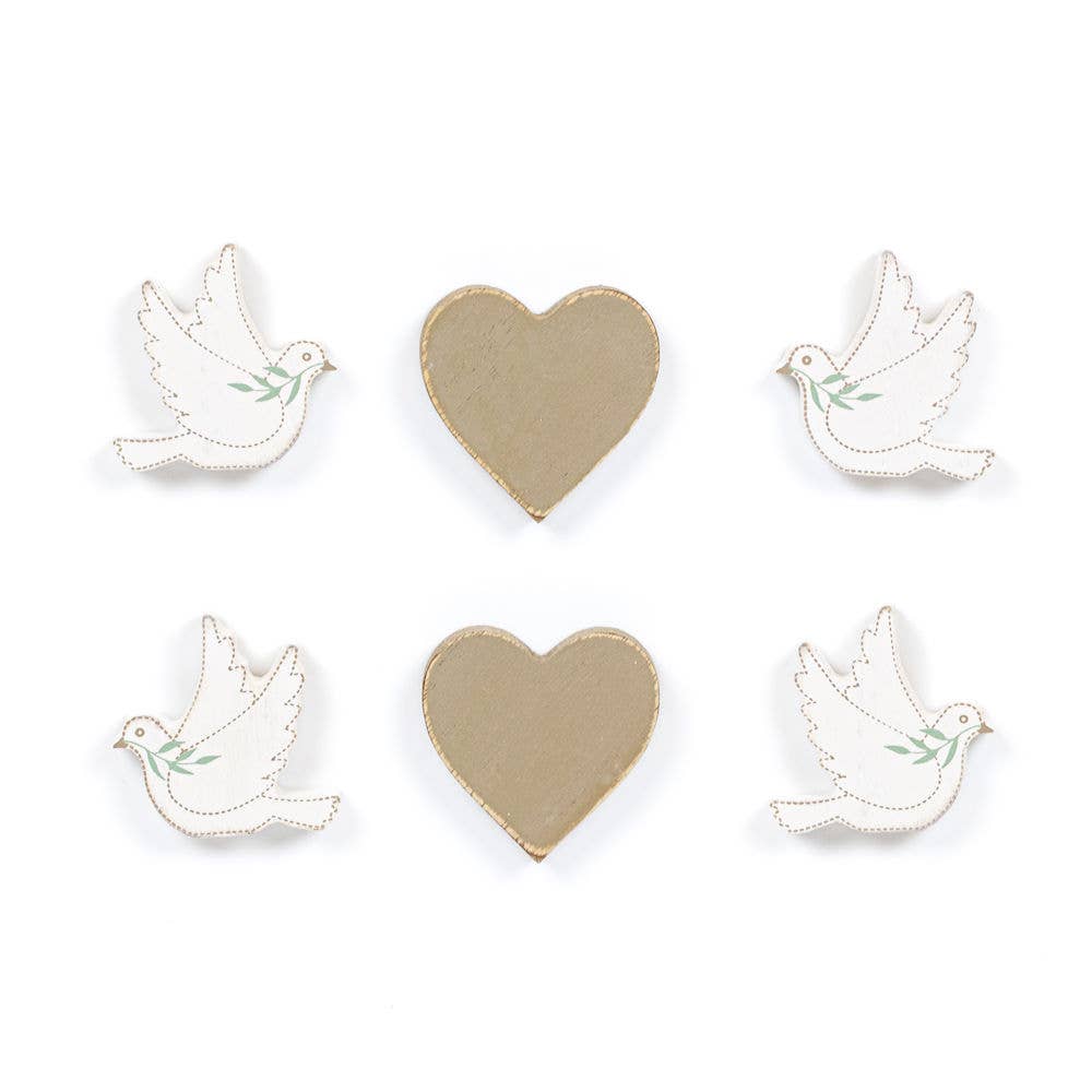 Dove/heart letterboard pieces