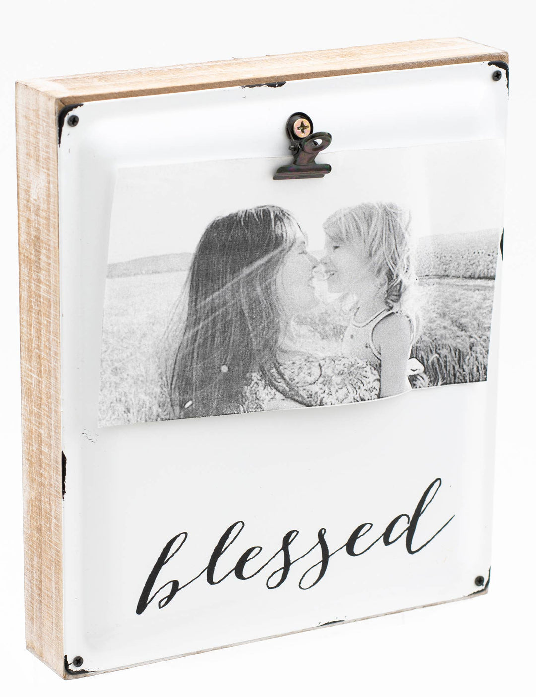 Enamel Picture Frame Blessed
