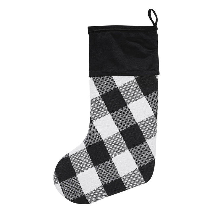 Annie Black Check Stocking