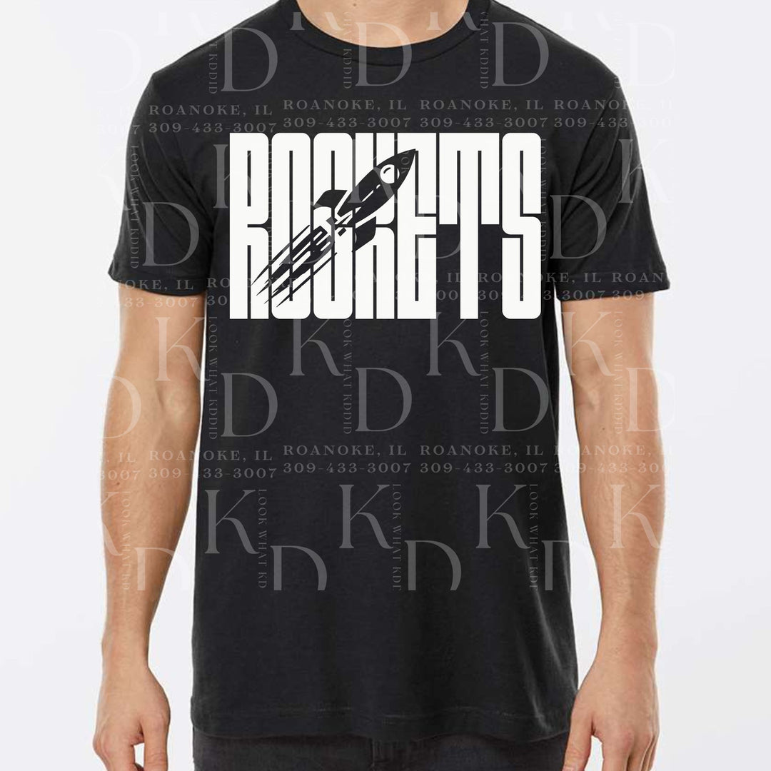 #11 - black rocket design