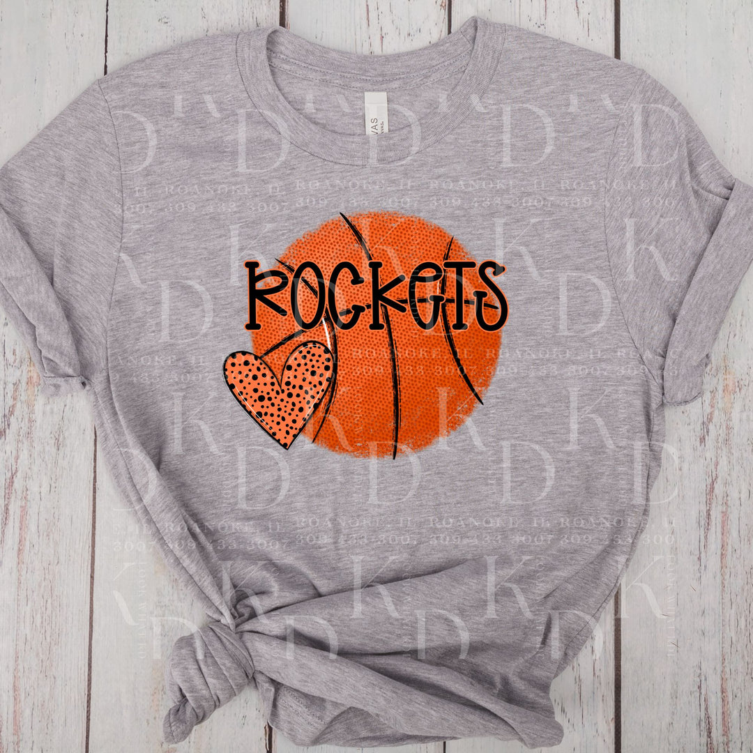 #18 - rockets basketball w/ heart