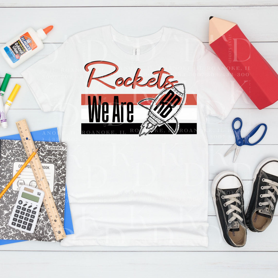 #10 - Rockets we are RB w/ striped rocket logo