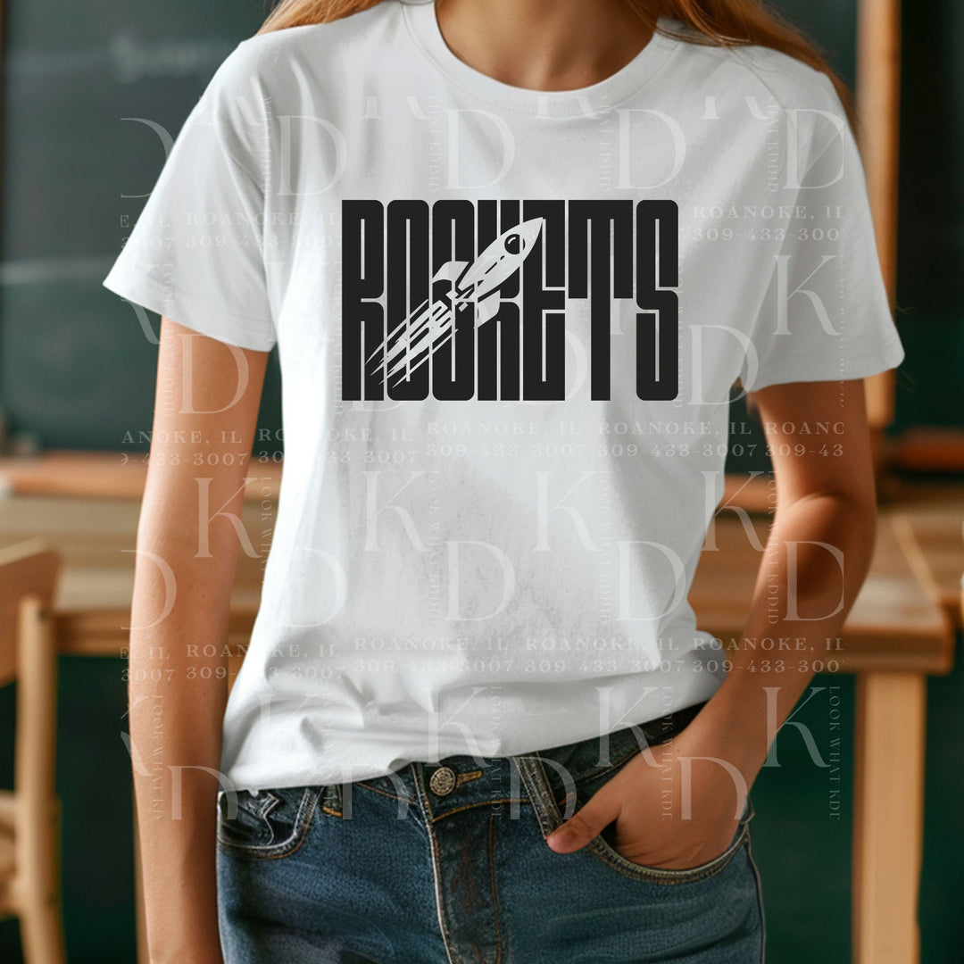 #11 - black rocket design