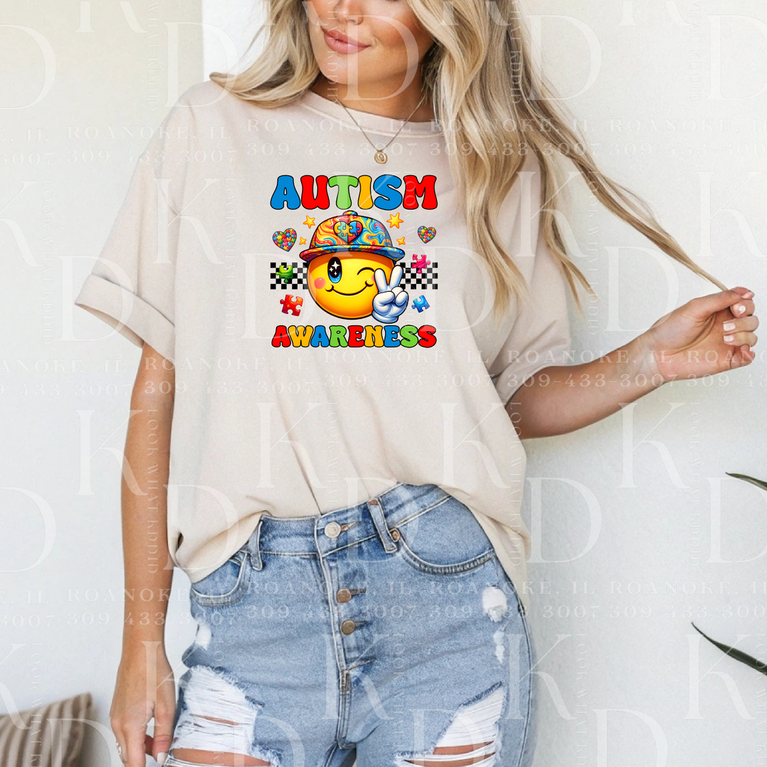 Autism awareness - smiley face
