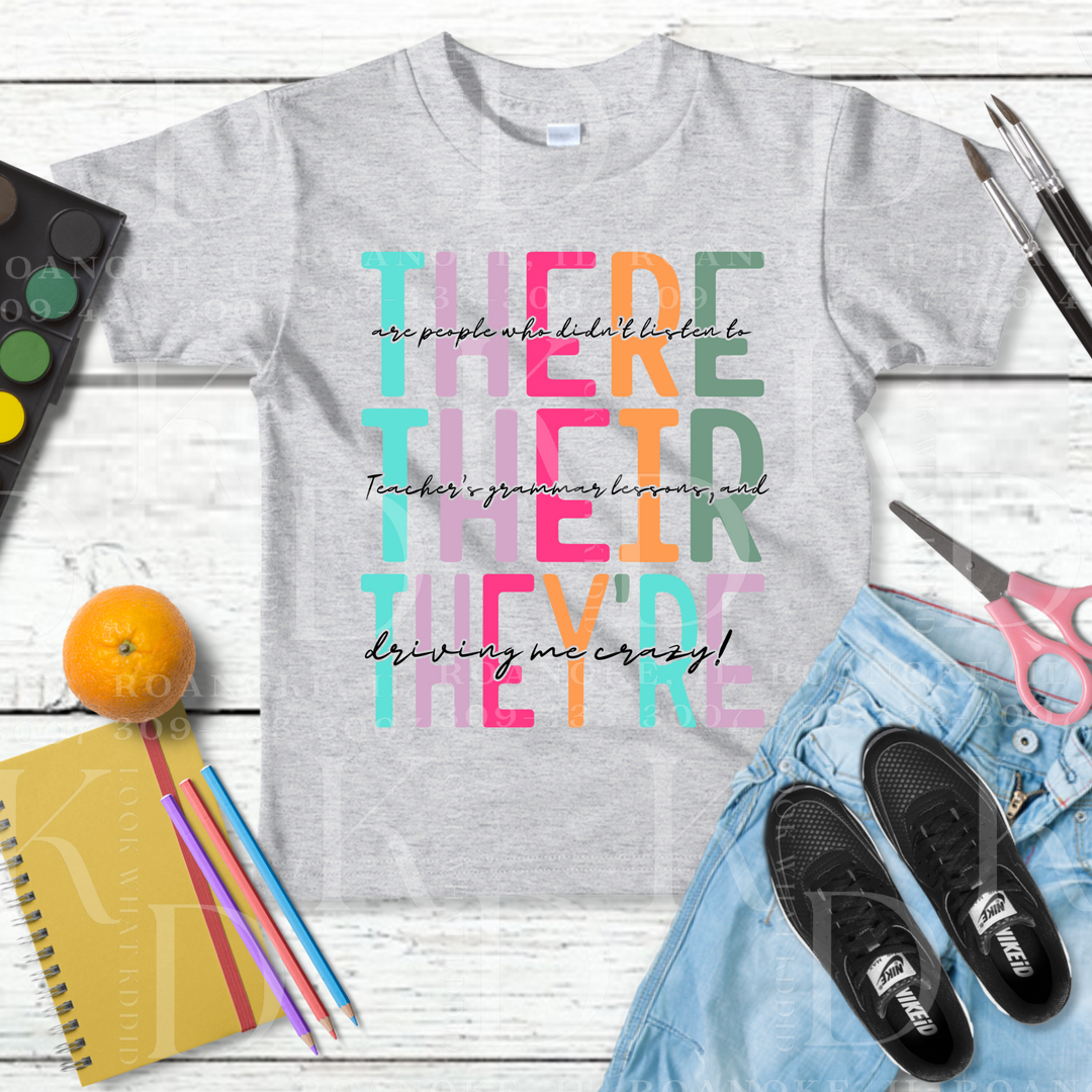 teacher's; there, their, and they're