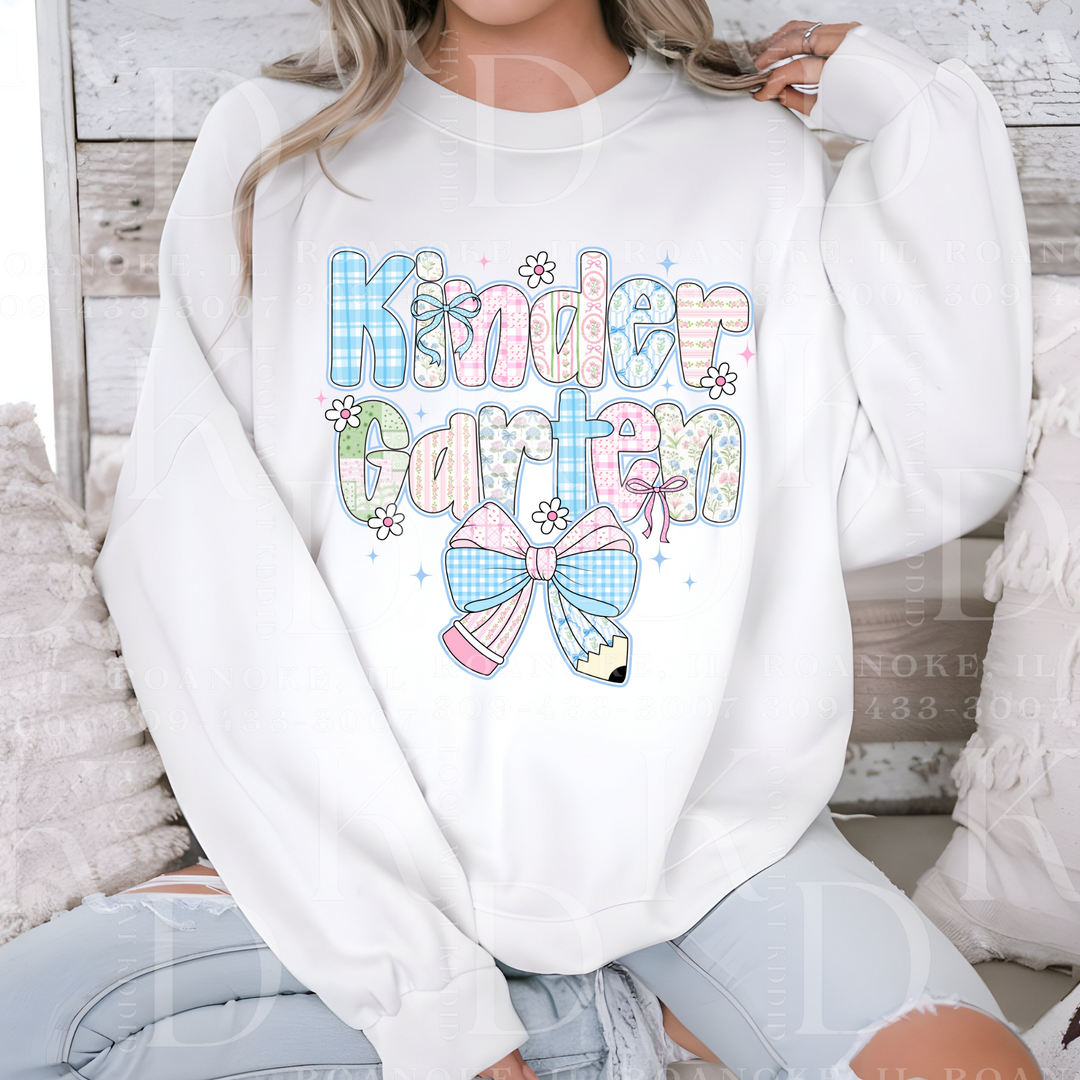 kindergarten - w/ pastel fonts