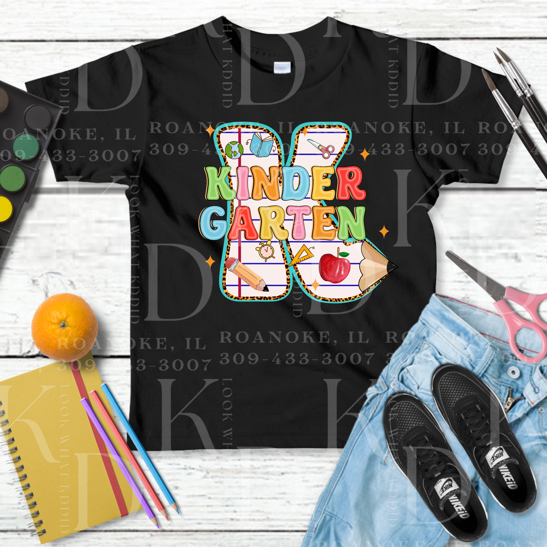 kindergarten - notebook letters