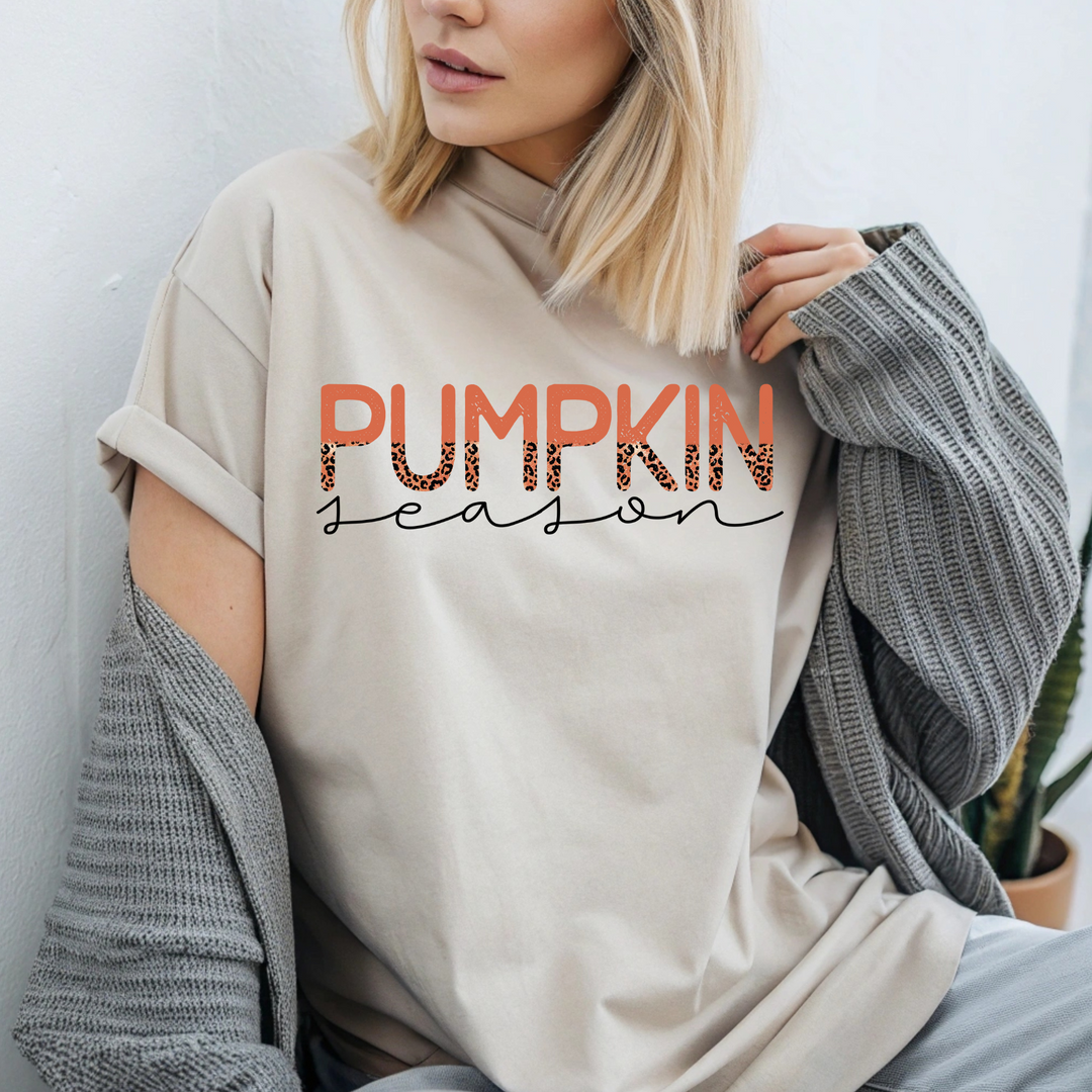 Pumpkin Season w/ Cheetah Print