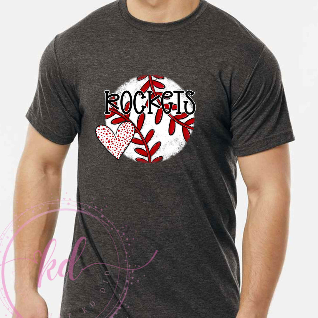 #28 - rocket baseball w/ heart