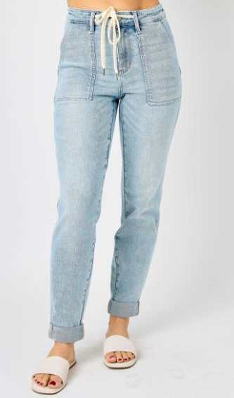 Judy Blue (88691) High Waist Vintage Double Cuff Jogger