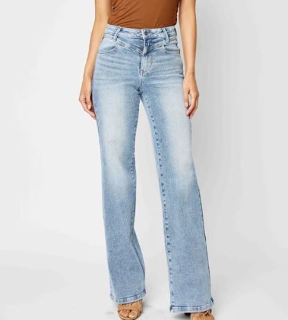 Judy Blue High Waist Front Yoke Retro Jeans