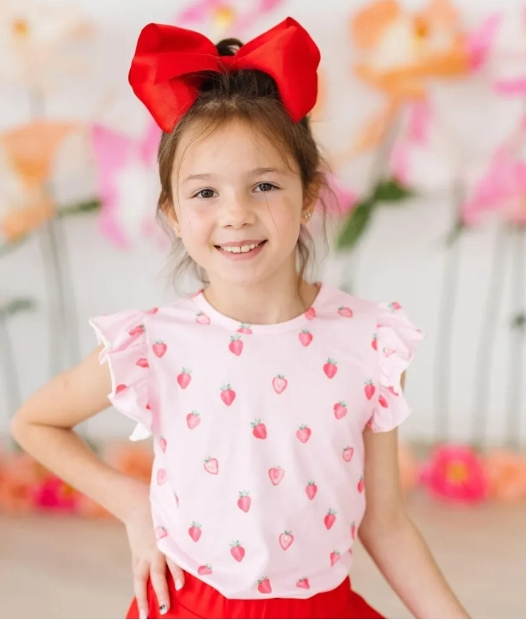 Sweet Strawberries Pant Set