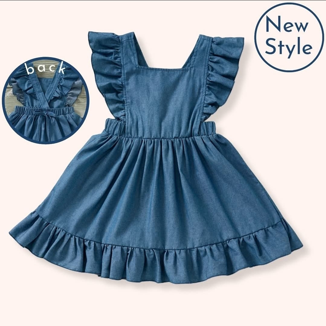 Pinafore Jean Dress