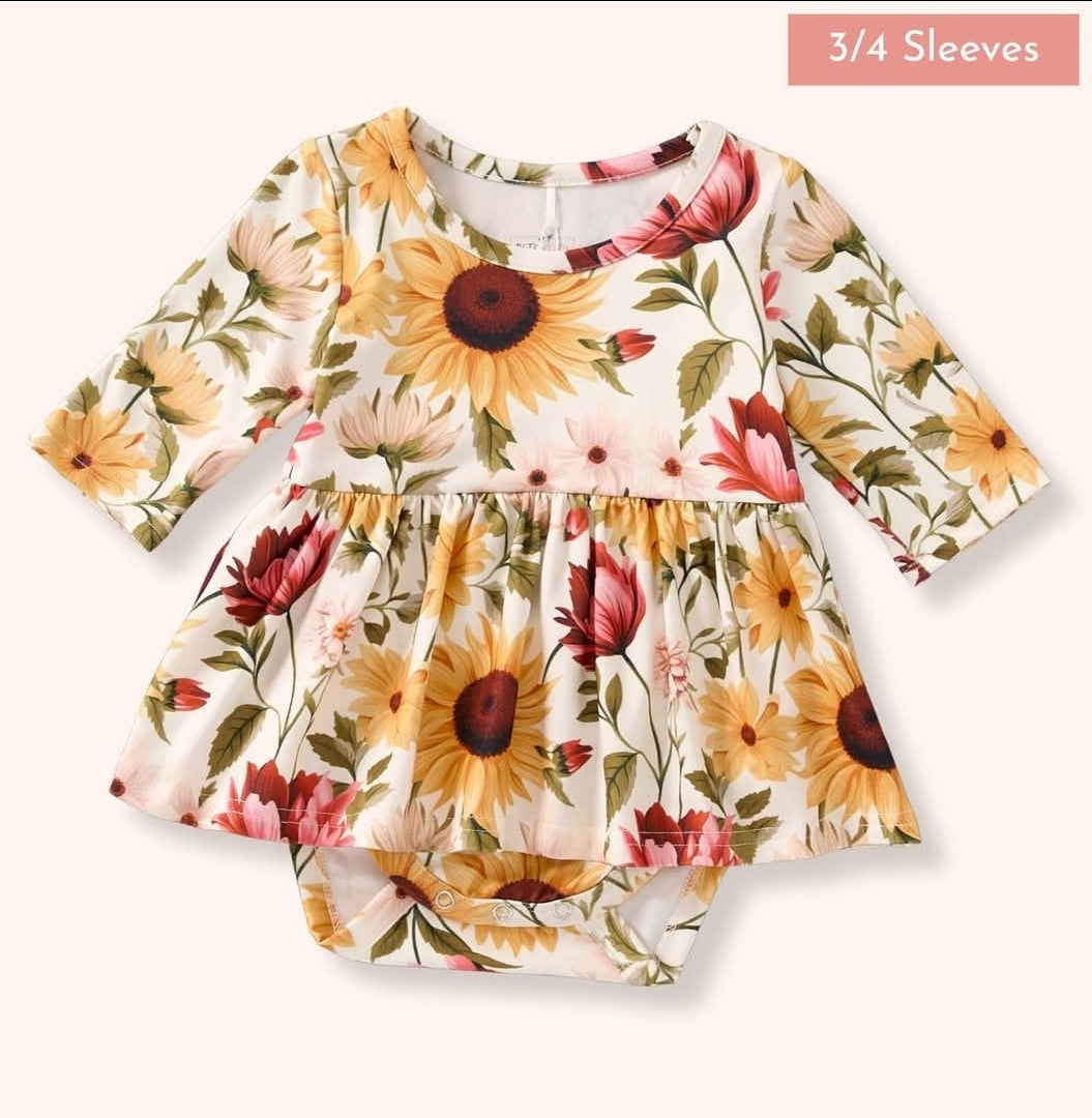 Sunflower Infant Romper