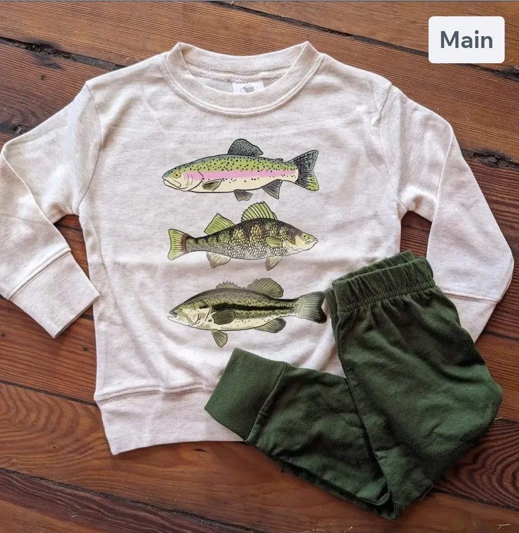 Fish long sleeve shirt