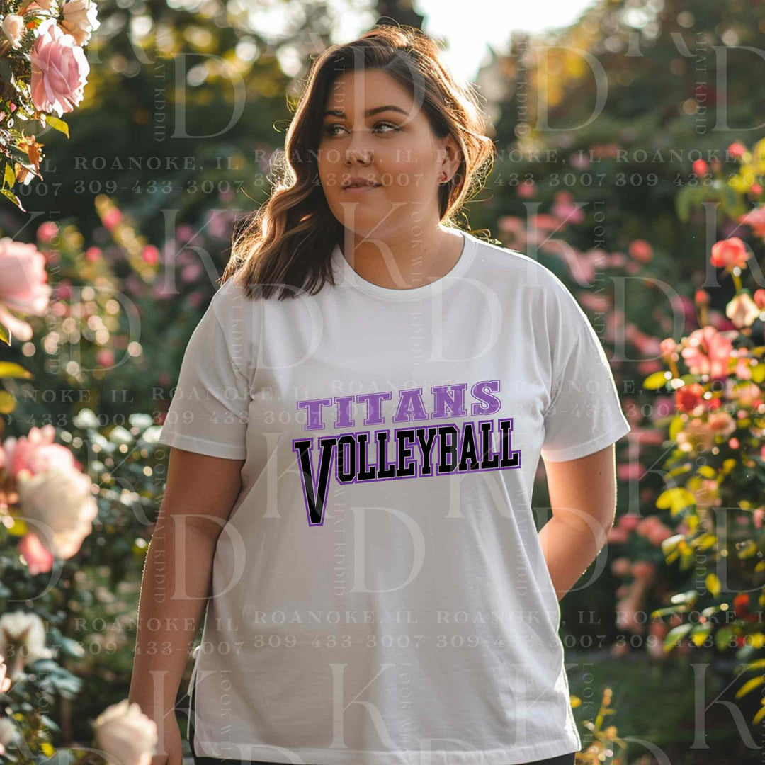 Titans #13 - titans volleyball w/ purple font