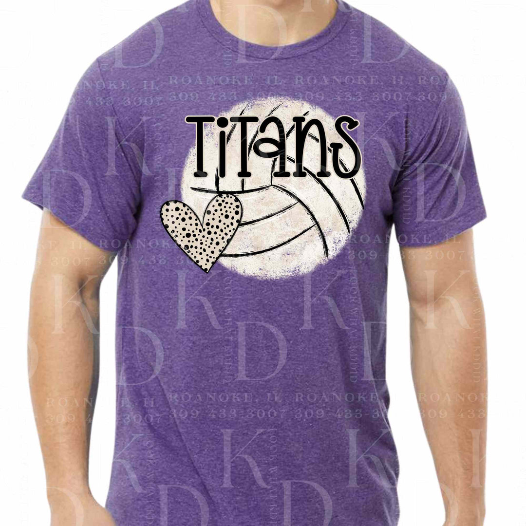 Titans #21 - volleyball w/ heart