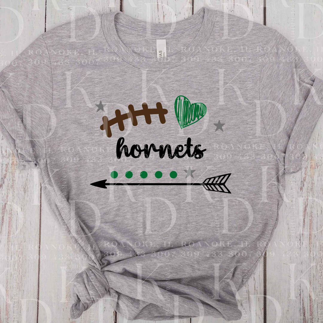 Hornets #16 - football w/ arrow