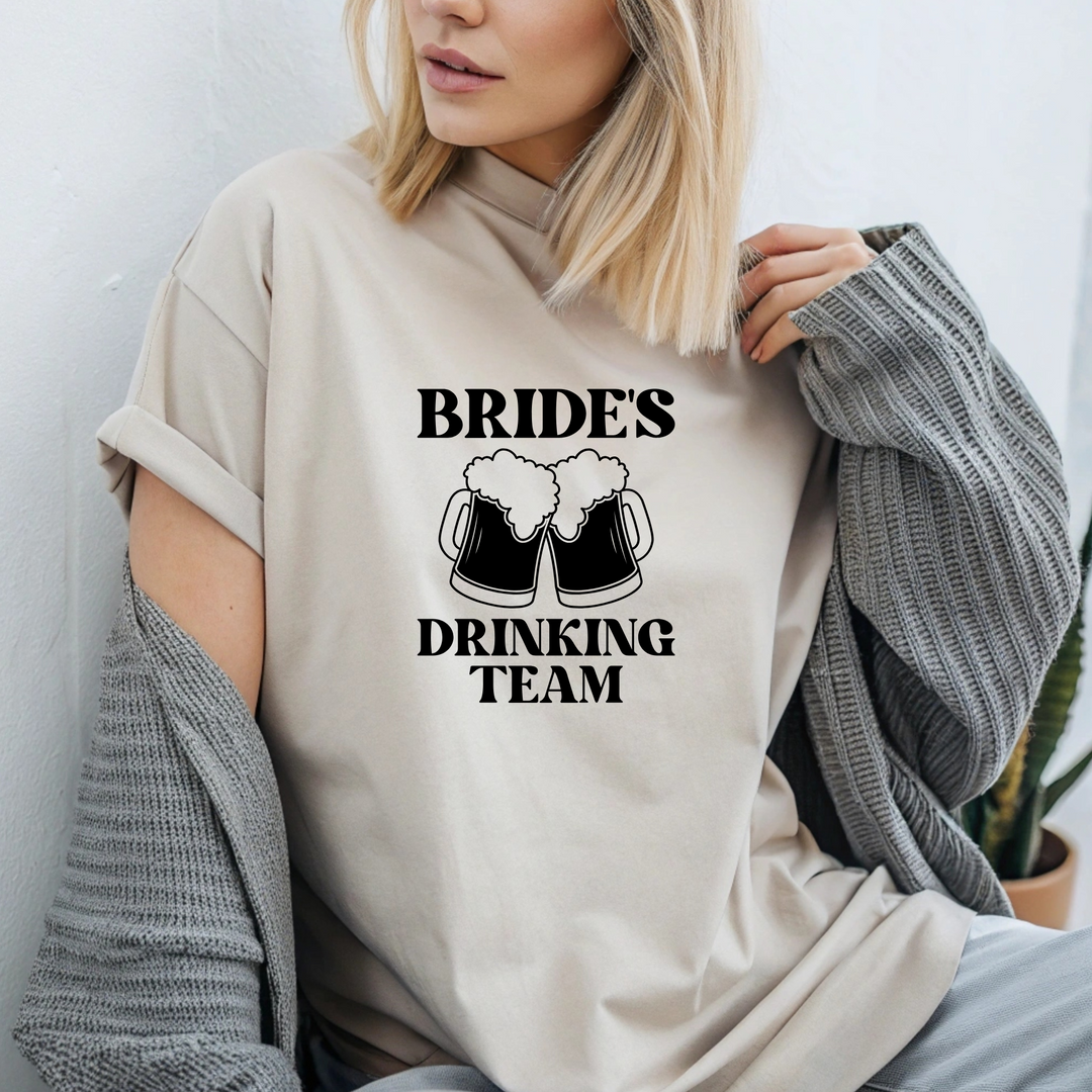 Bride's Drinking Team w/ Beer
