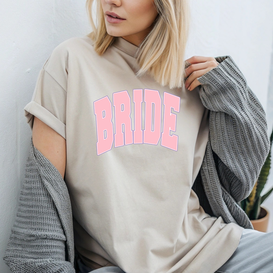 Bride w/ pink print