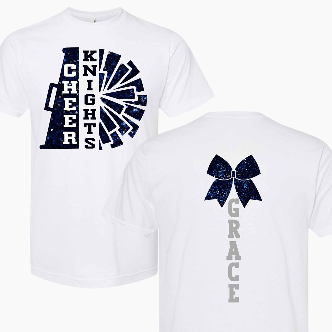 Custom Cheer Shirt & Bow