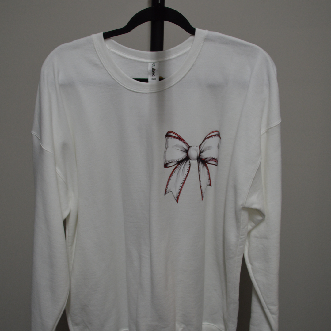 Baseball Bow/ Thou Shall Not Steal Crewneck (last one)