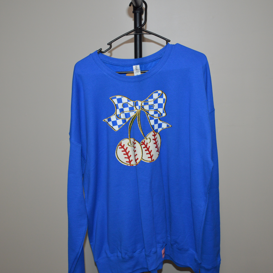 Baseball Cherries Crewneck (last one)