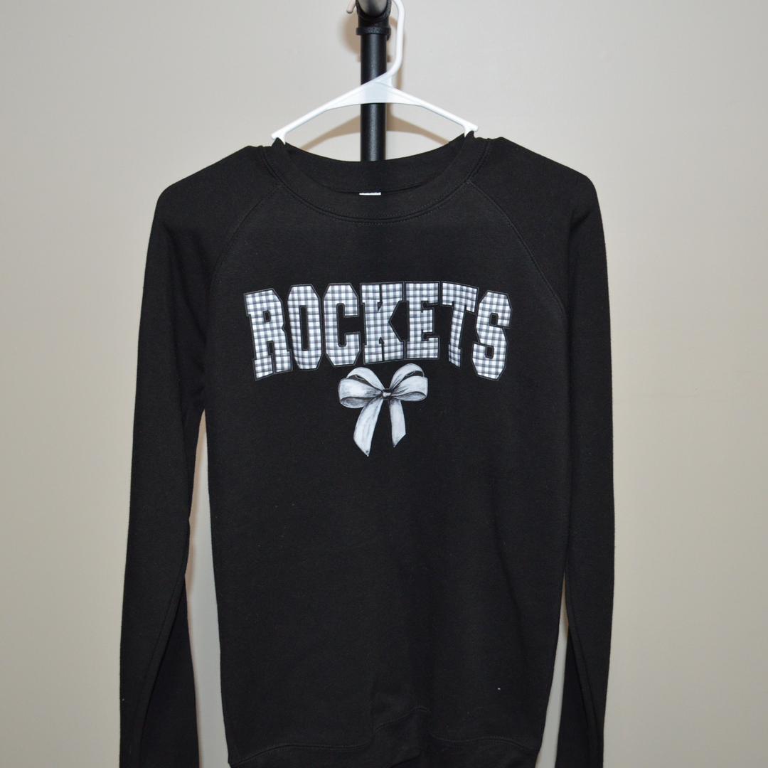 Gingham Blue Rockets Crewneck (last one)