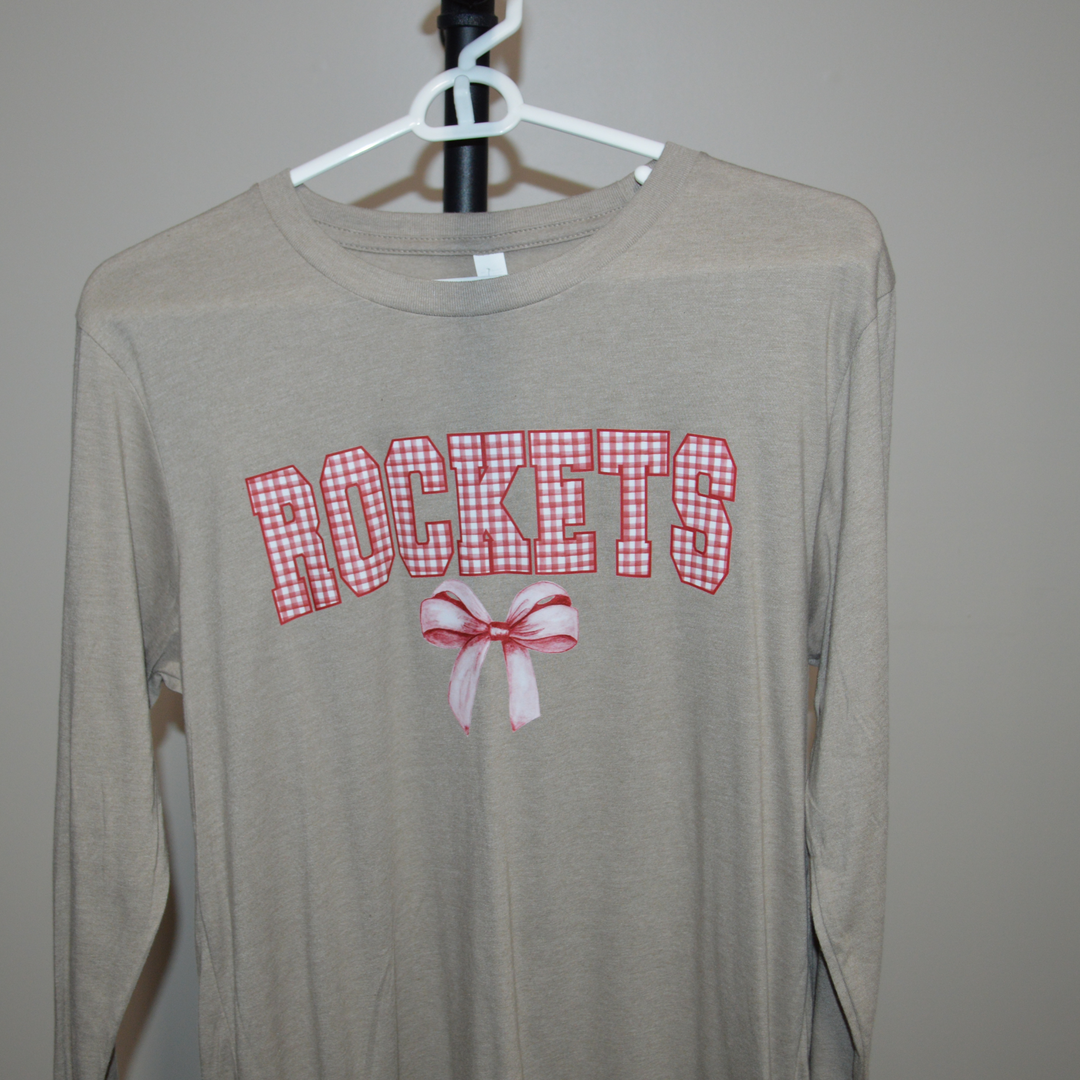 Red Gingham Rocket Long sleeve (last one)
