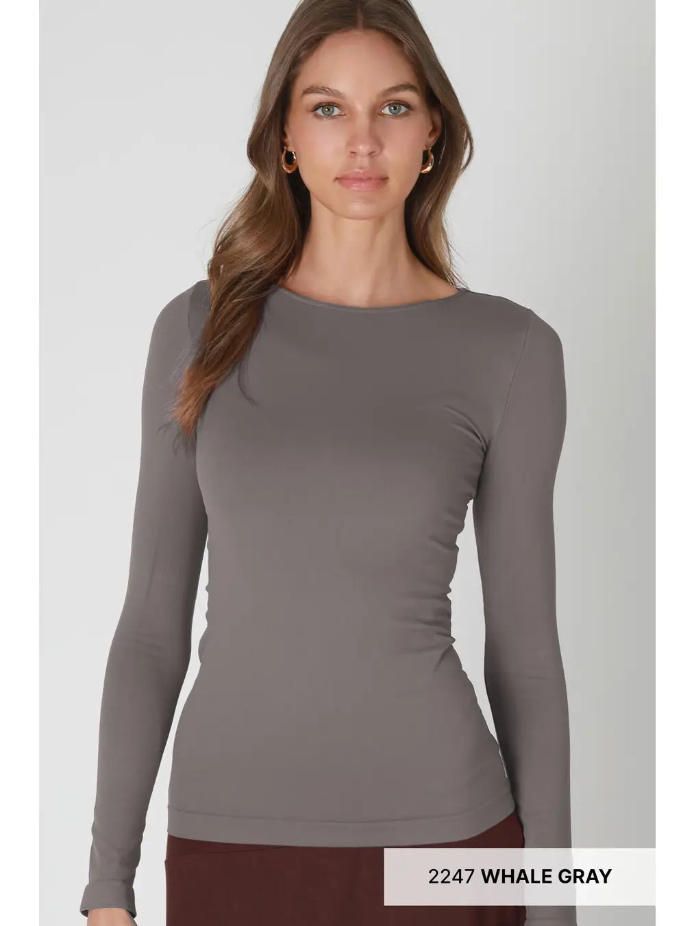 Longsleeve crewneck top