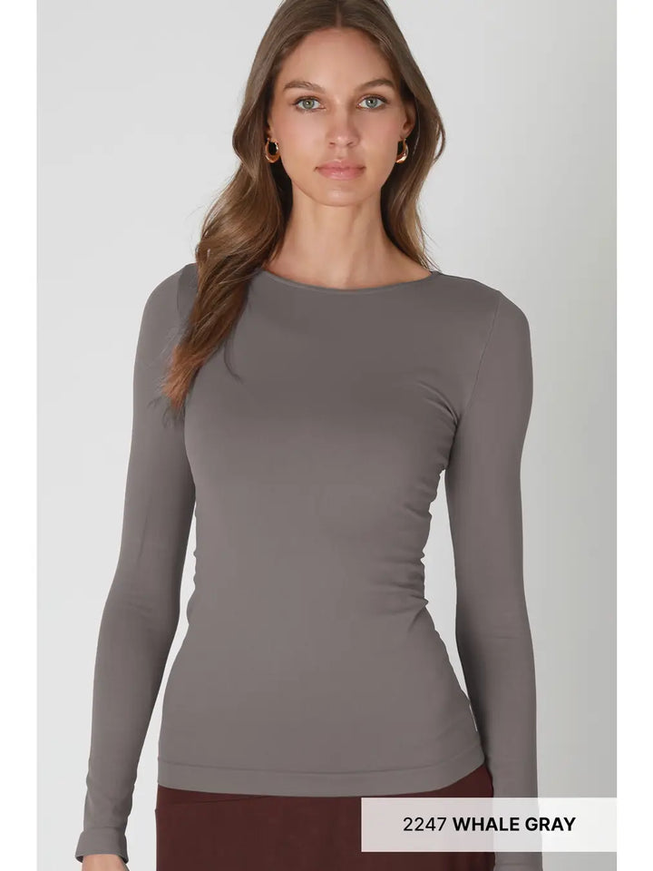 Longsleeve crewneck top