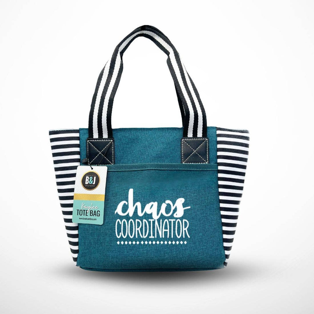 Trendy Insulated Zippered Lunch Tote with Accessory Pockets
