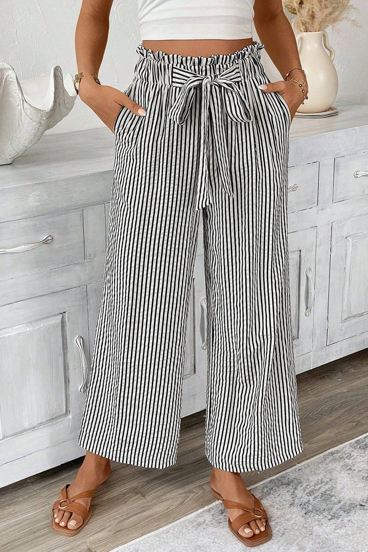 Tie Knot Wide Leg Pants