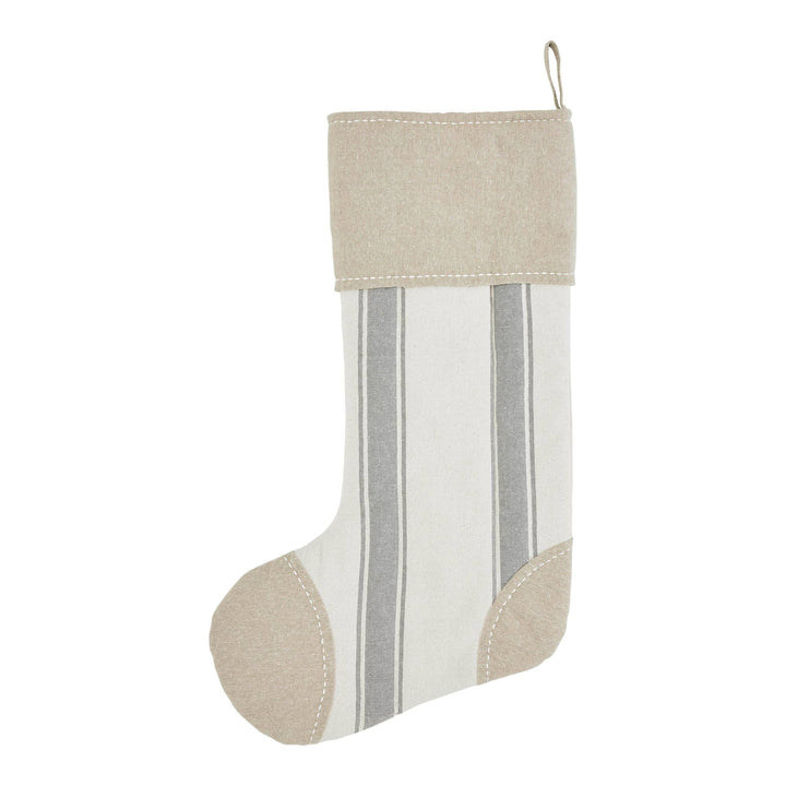 Grain Sack Stripe Patch Stocking