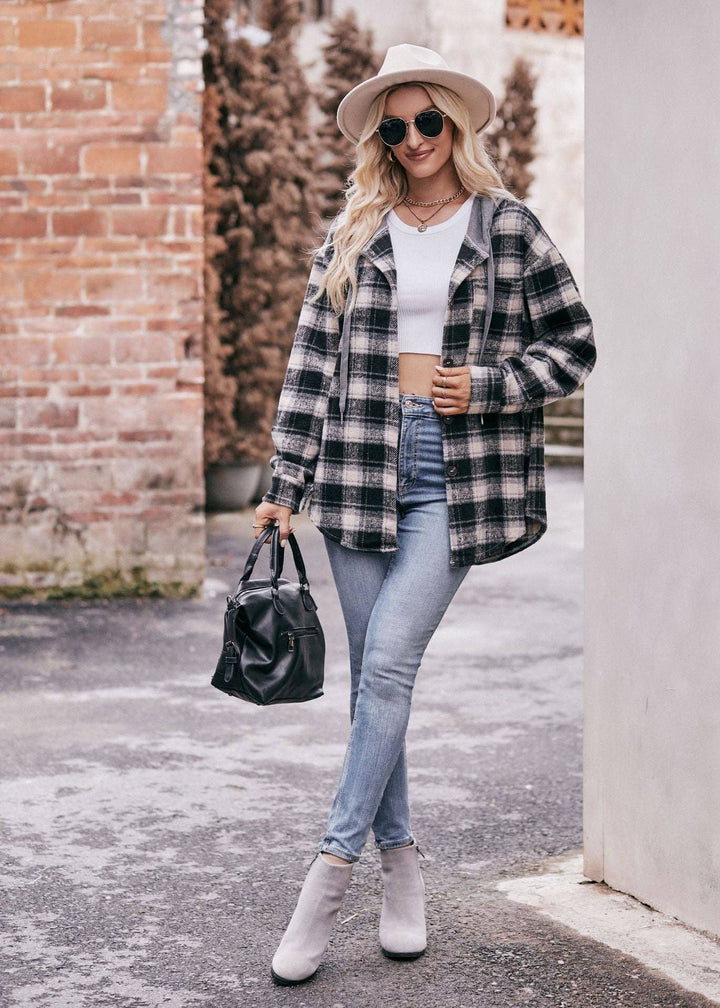 Black Plaid Shacket