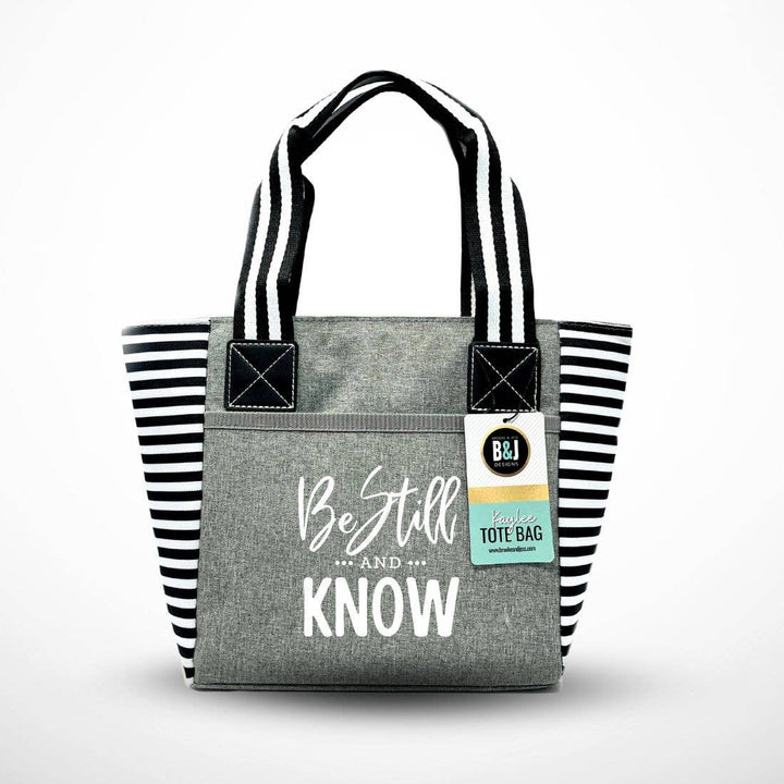 Trendy Insulated Zippered Lunch Tote with Accessory Pockets
