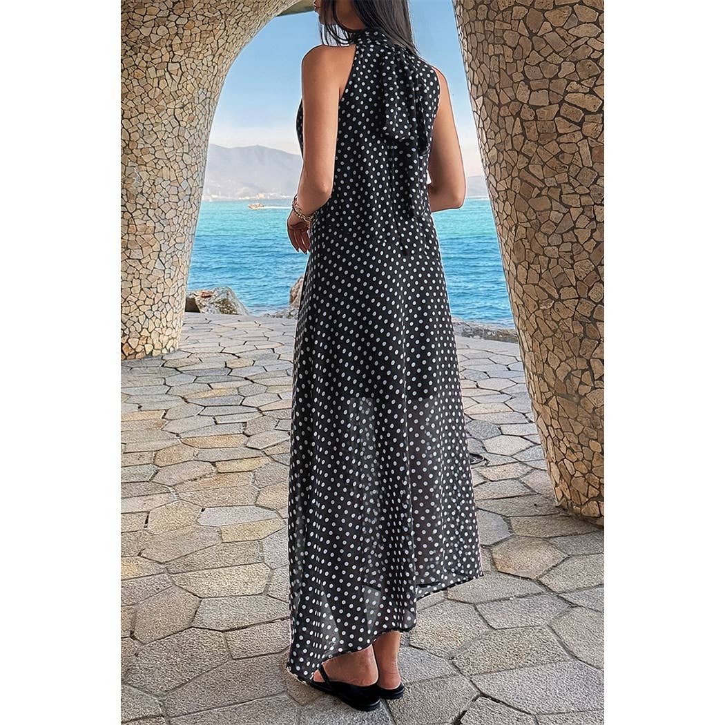 Halter Polka Dot Tulle Dress