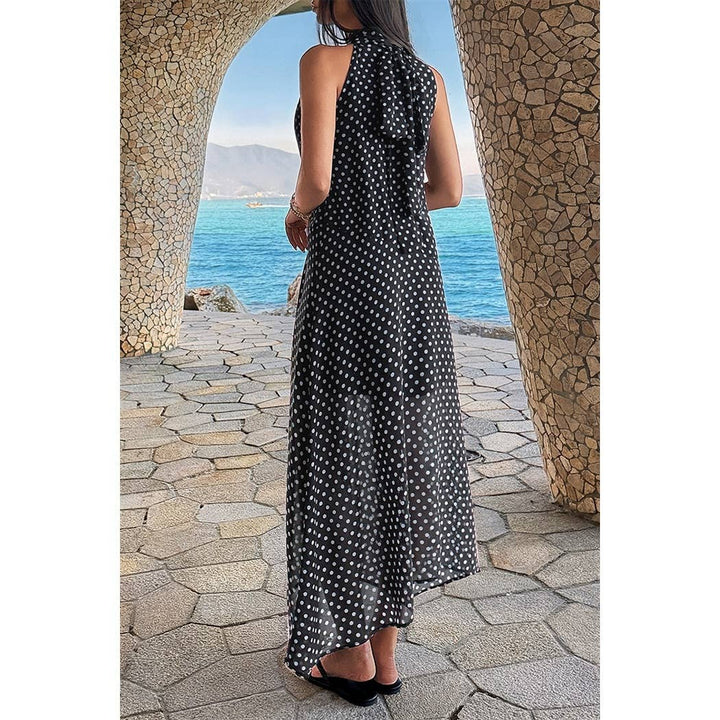 Halter Polka Dot Tulle Dress