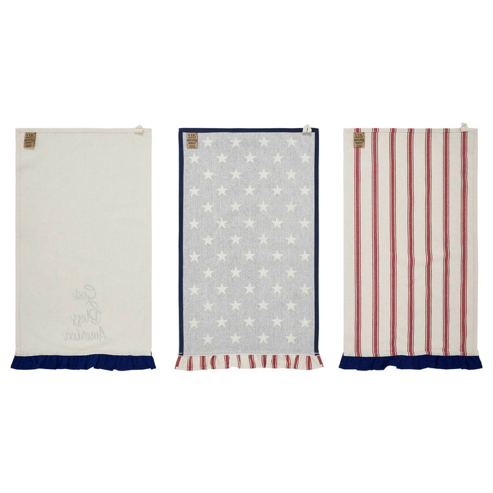 Hatteras Stars GBA Ruffled Tea Towel