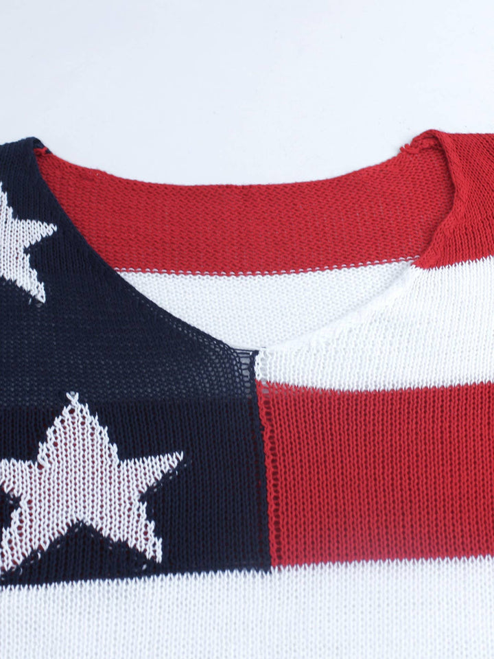American Flag Sweater
