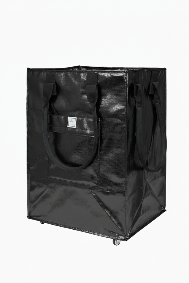 Foldable Rolling Shopping Bag with Neoprene Handle