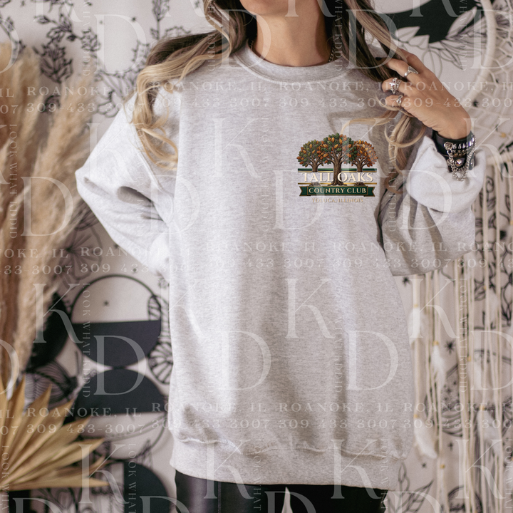 Tall Oaks Printed Crewneck