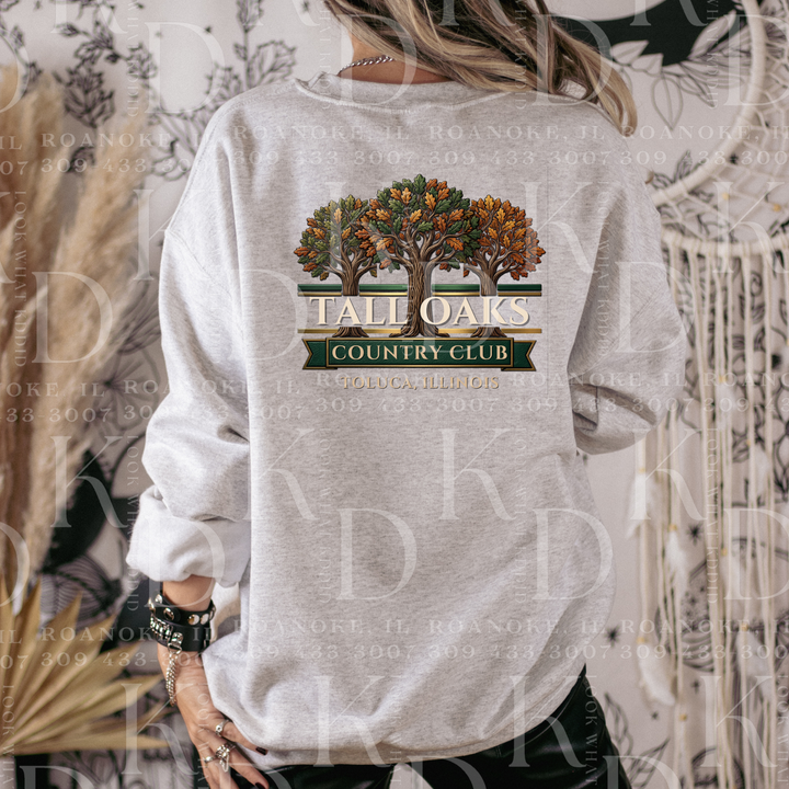 Tall Oaks Printed Crewneck